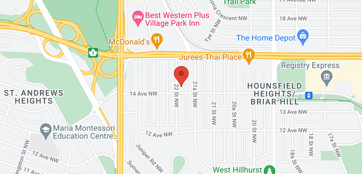 map of 1508 22 ST NW